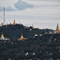 Pagodas on Sagaing Hill